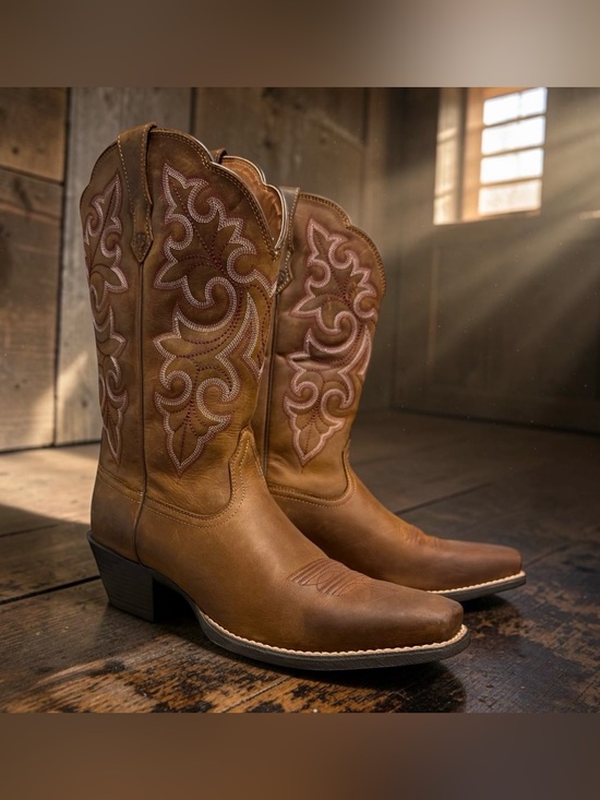 Ariat Shoes - ARIAT Women's Round Up Western boots - Square Toe - Broad Square Toe Size 11